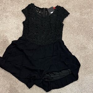 Signature Black Lace Romper